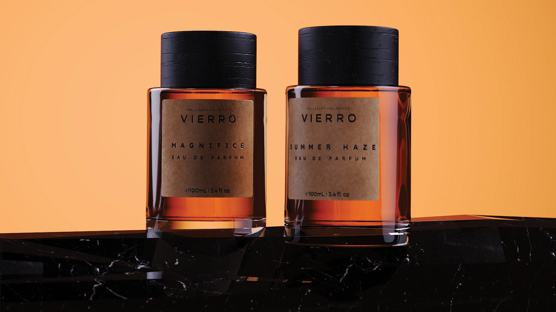 Buy Best unisex perfumes in Dubai. Summer Haze and Magnifice by Vierro.
