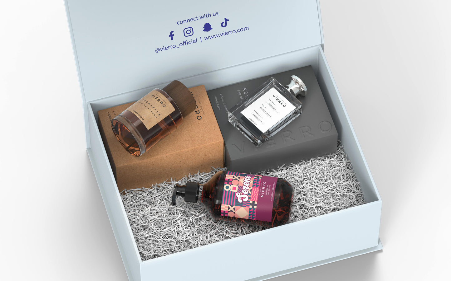 صندوق هدايا للرجال: ريفيرب، ماجنيفيس، جل الاستحمام فييرو سيرين